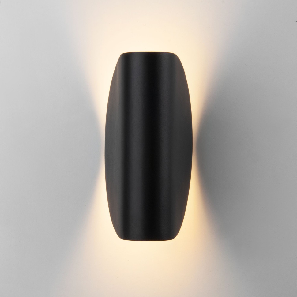 Настенный светодиодный светильник Taco чёрный IP54 1632 TECHNO LED