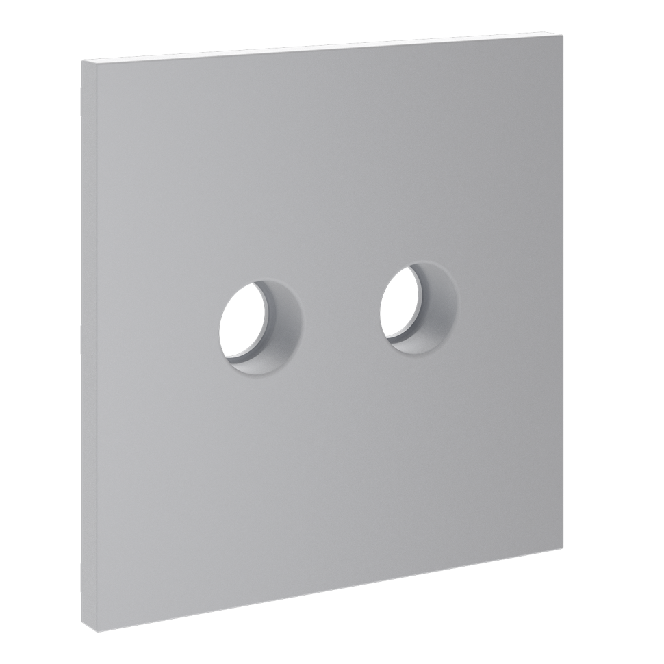 Накладка для розетки телевизионной оконечной TV+SAT, S70 (серый)