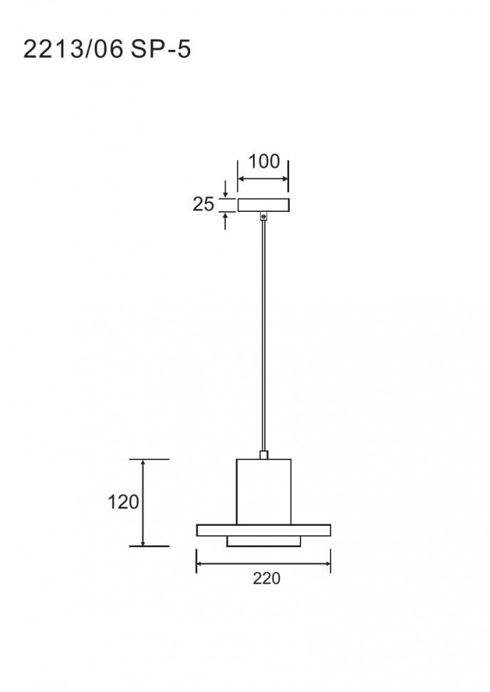 Подвесной светильник Divinare Cottero 2213/06 SP-5