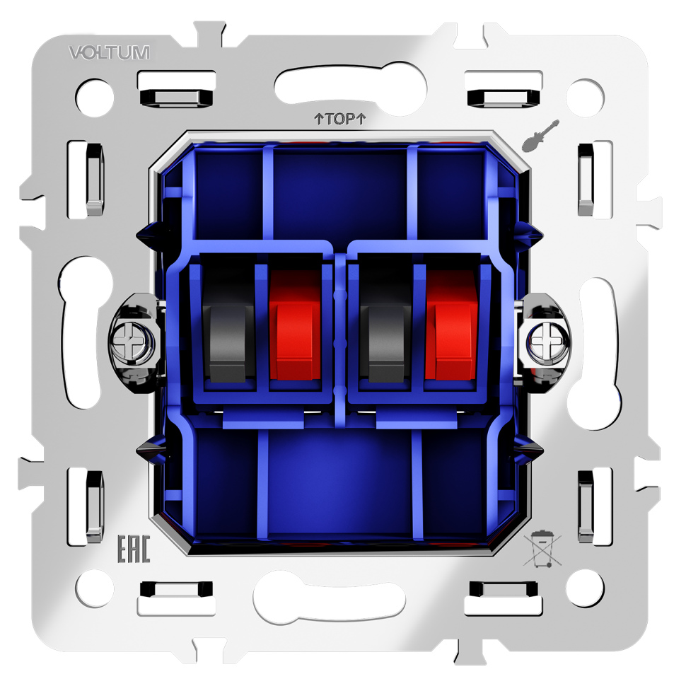 Механизм розетки акустической 4-местной, S70