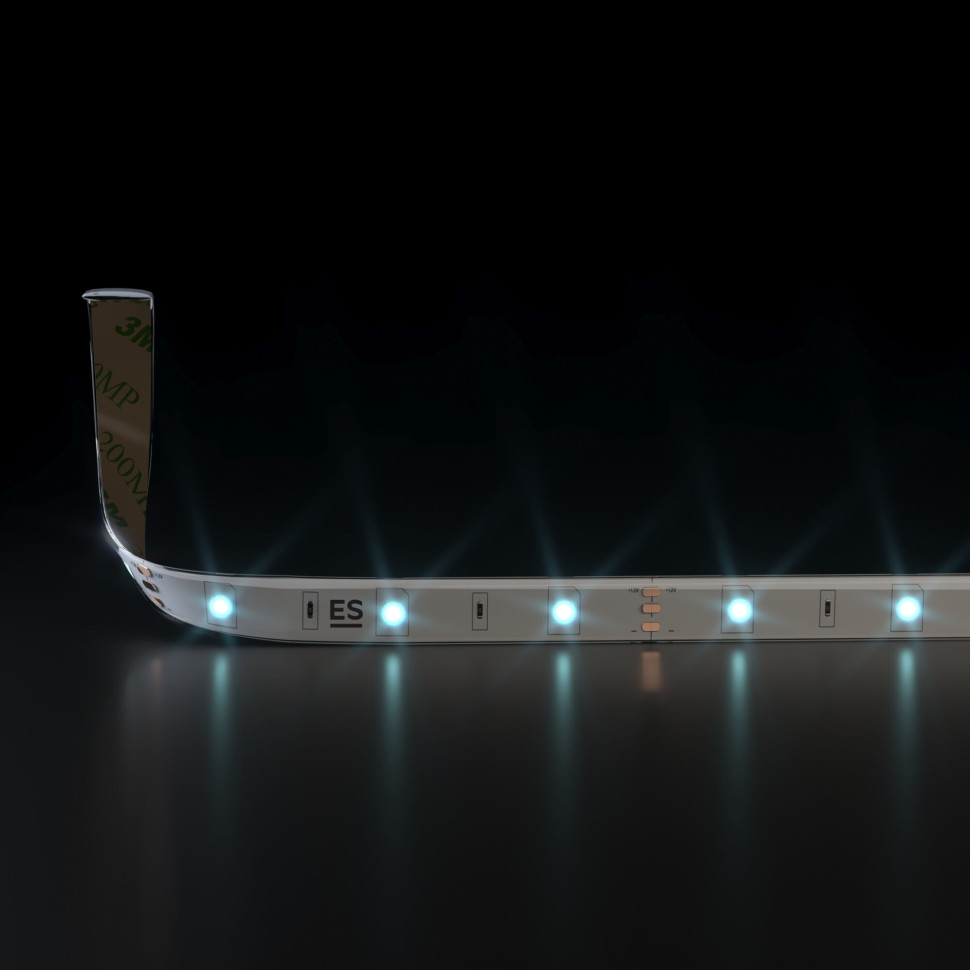 Светодиодная лента 12 В 7,2 Вт/м 30 Led/м 5050 IP65, холодный белый 6500К, 5 м Лента светодиодная 12V 7,2W 30Led 5050 IP65 холодный белый, 5м