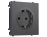 MS657010 Комплект механизма электрической розетки SIGMA Антрацит серый 50Hz 2P+E с/з с/ш 16A-250V QUANT PRO (SP6570, PR141)