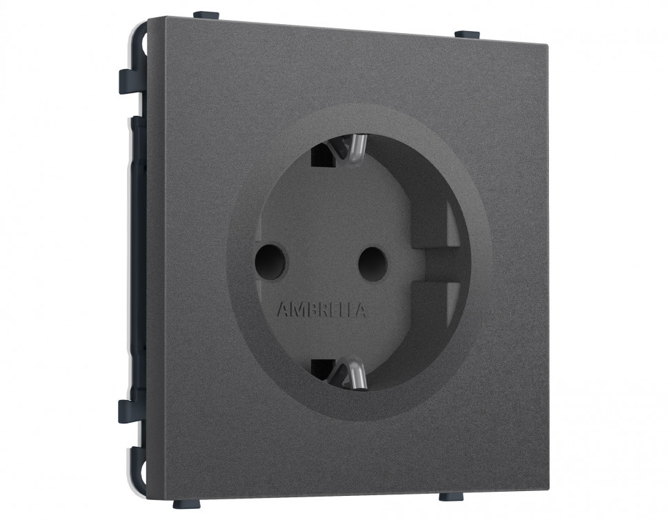MS657010 Комплект механизма электрической розетки SIGMA Антрацит серый 50Hz 2P+E с/з с/ш 16A-250V QUANT PRO (SP6570, PR141)