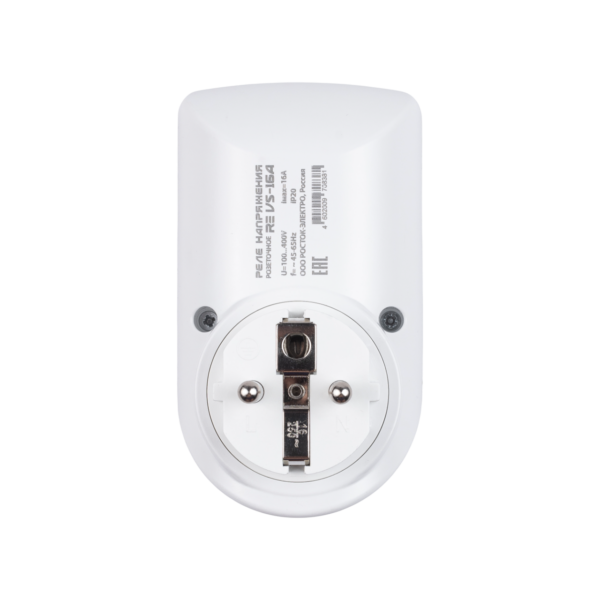Реле напряжения розеточное 16A ROSTOKELECTRO (DigiTOP) RE VS-16A