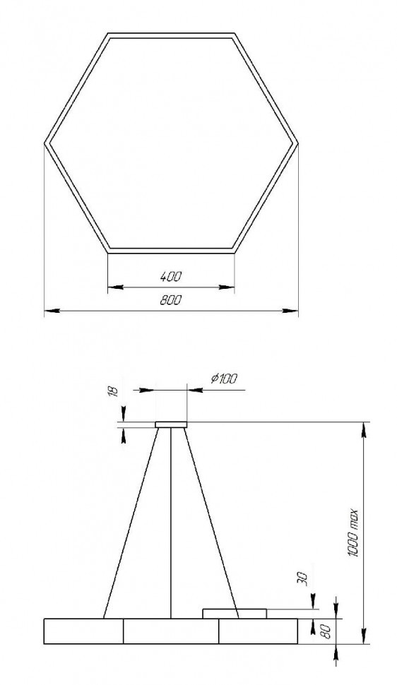 Подвесной светильник Эра Geometria SPO-122-B-40K-066 Б0050553