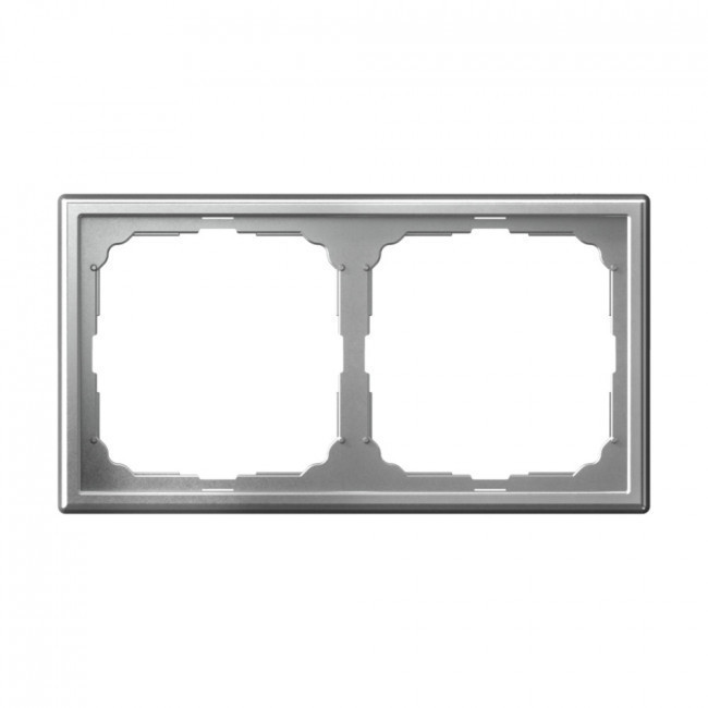 Рамка Schneider Electric Art Gallery на 2 поста, алюминий GAL000302