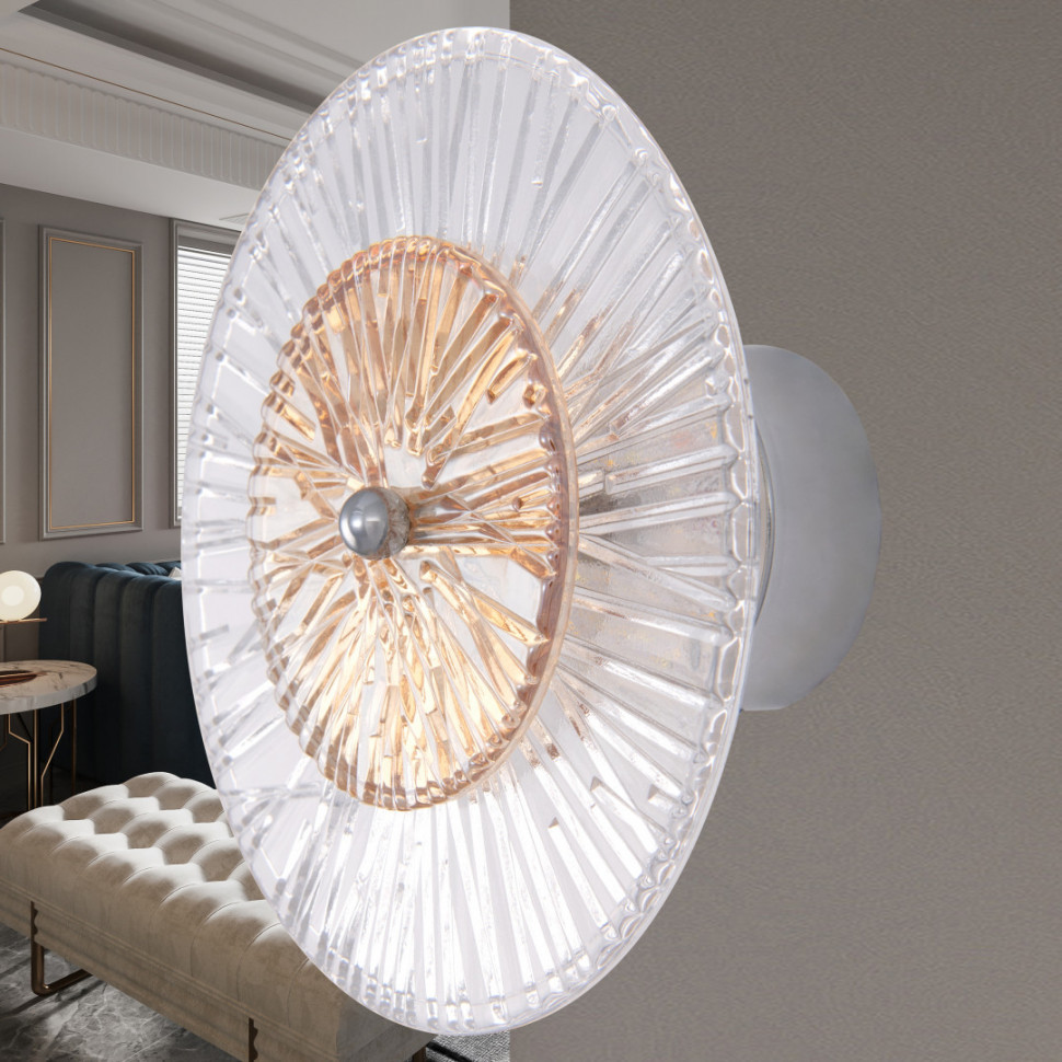 Настенный светильник Arte Milano 1.1252B.D150.H150.LED Ni