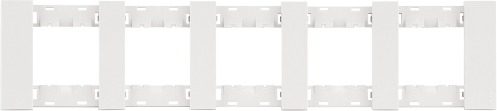 Рамка 5-ая цвет-белый матовый MEITON AA4802M5AW