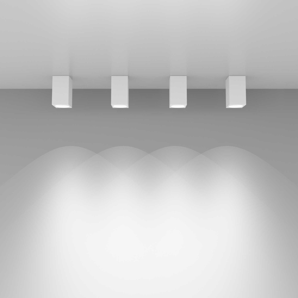 Накладной потолочный светильник 1085 GU10 WH белый матовый