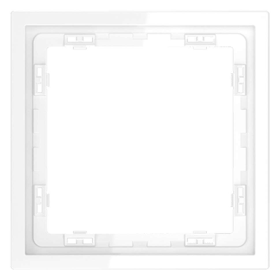 Рамка пластиковая VOLTUM S70 на 1 пост, (белый глянцевый)