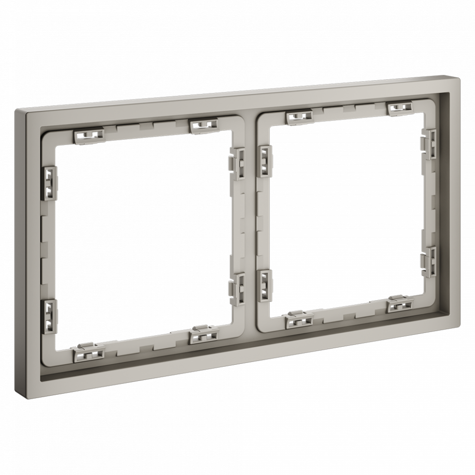 Рамка 2-я  универсальный монтаж: горизонтальный/вертикальный., IP-20. 1
