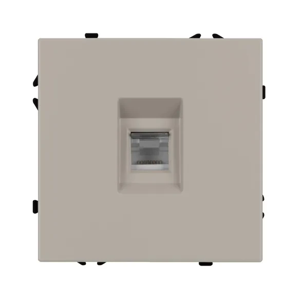 Розетка компьютерная 6 kat, IP-20 NEO PLUS  (кашемир) 