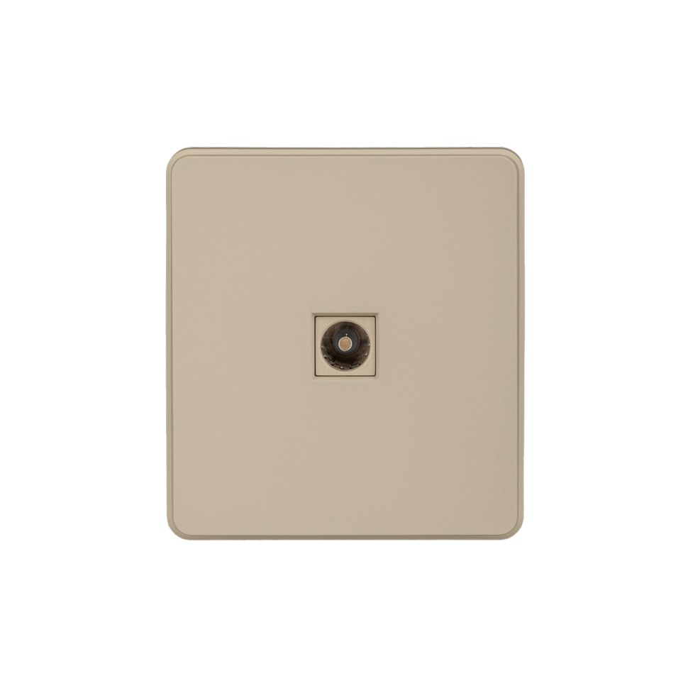 KRANZ Розетка ROUND TV с/у шелк KR-78-0723-7