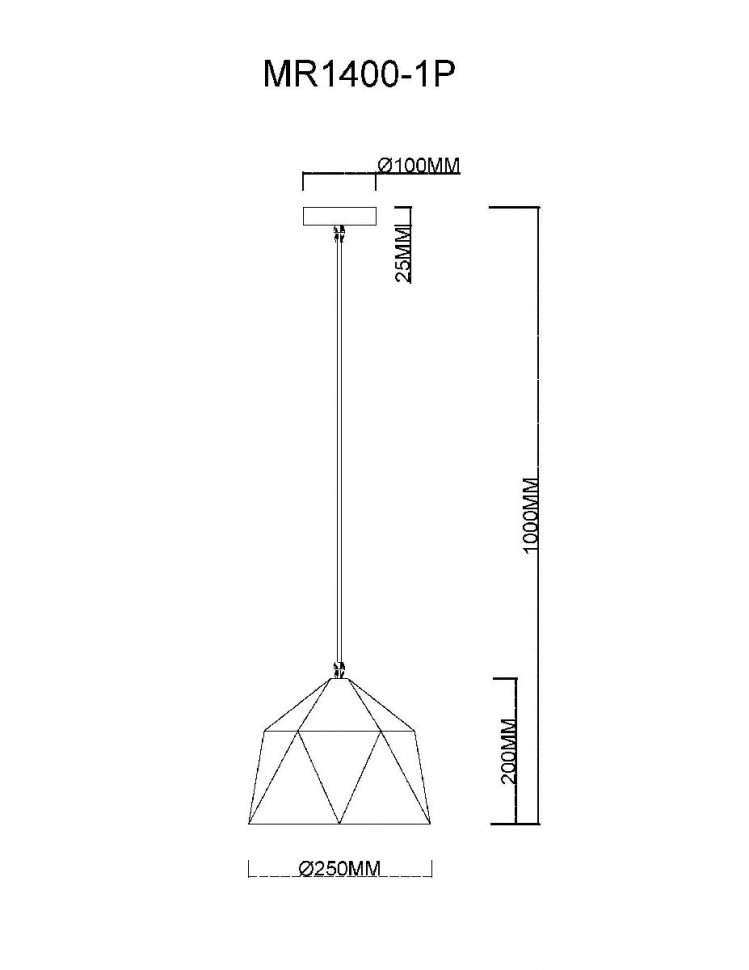 Подвесной светильник MyFar Brigitte MR1400-1P