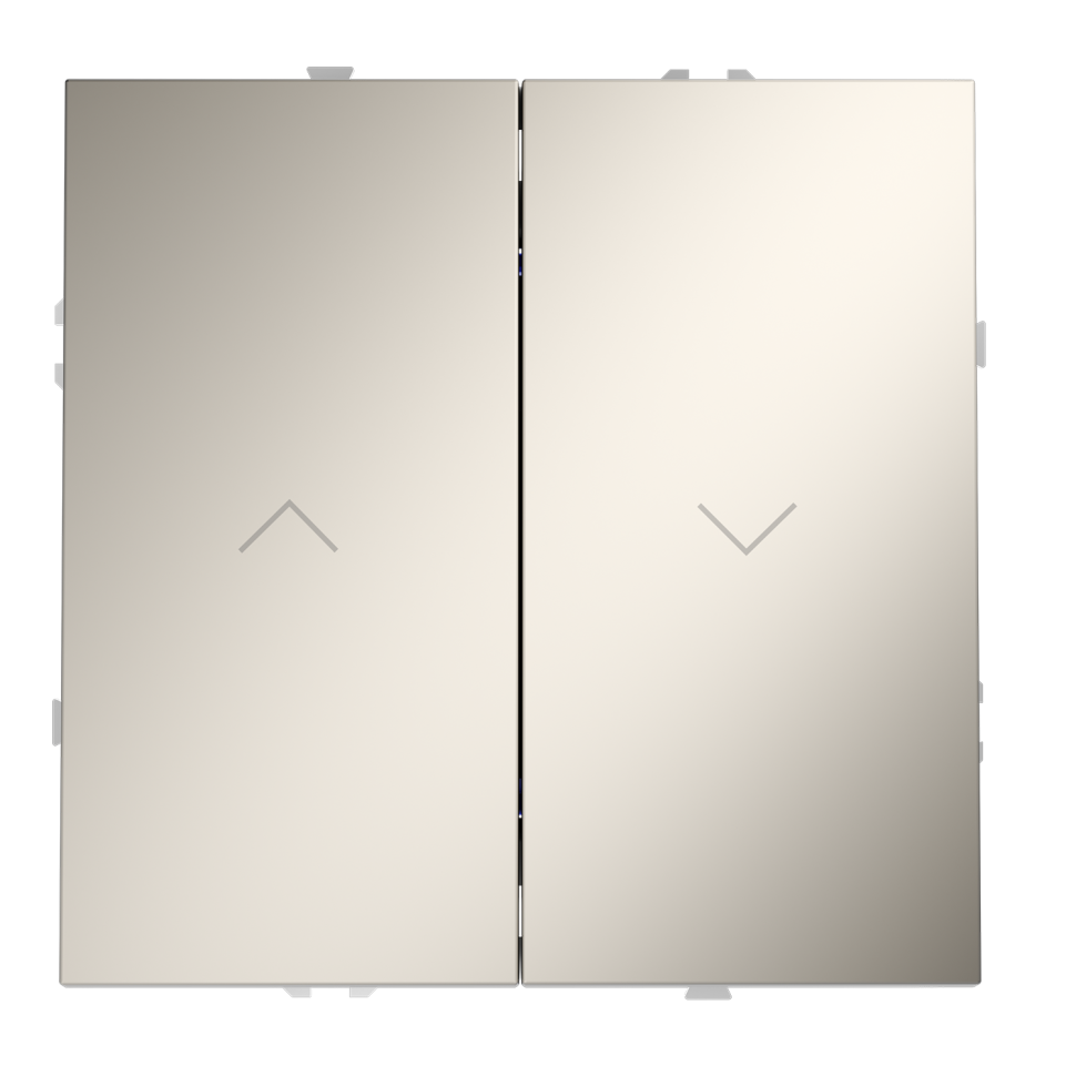 Выключатель встраиваемый VOLTUM S70 для жалюзи 10А, (кашемир)