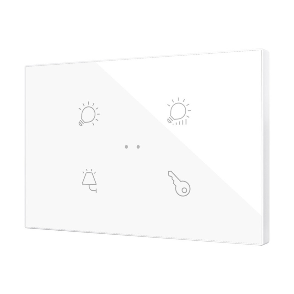 Выключатель сенсорный KNX, с подсветкой клавиш Zennio Flat XL
