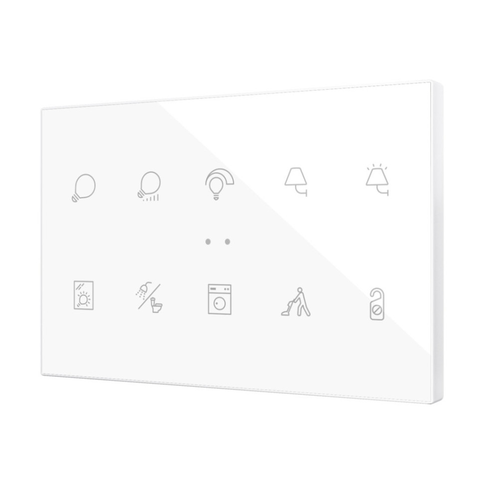 Выключатель сенсорный KNX, с подсветкой клавиш Zennio Flat XL
