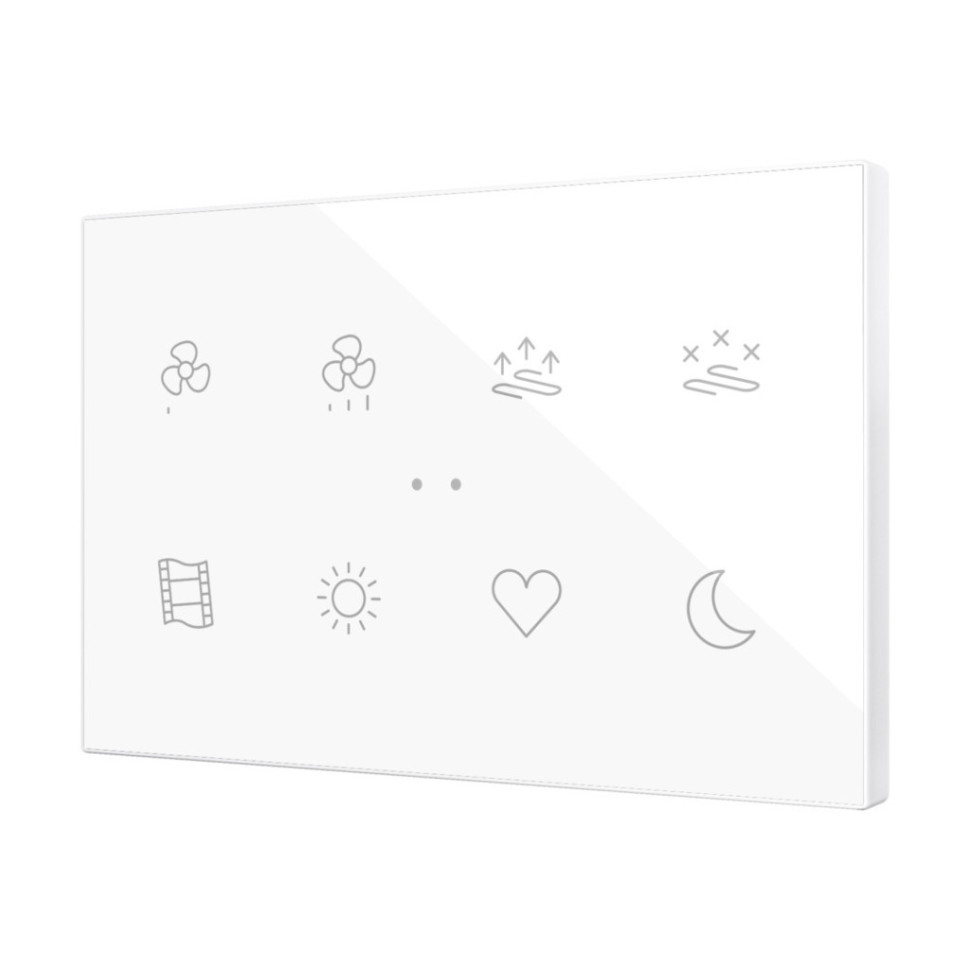 Выключатель сенсорный KNX, с подсветкой клавиш Zennio Flat XL