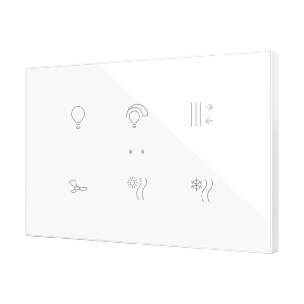 Выключатель сенсорный KNX, с подсветкой клавиш Zennio Flat XL