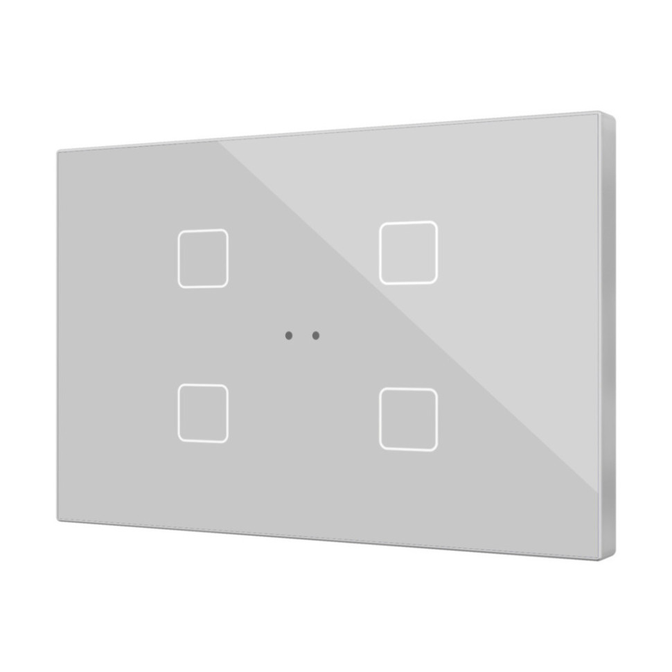 Выключатель сенсорный KNX, с подсветкой клавиш Zennio Flat XL