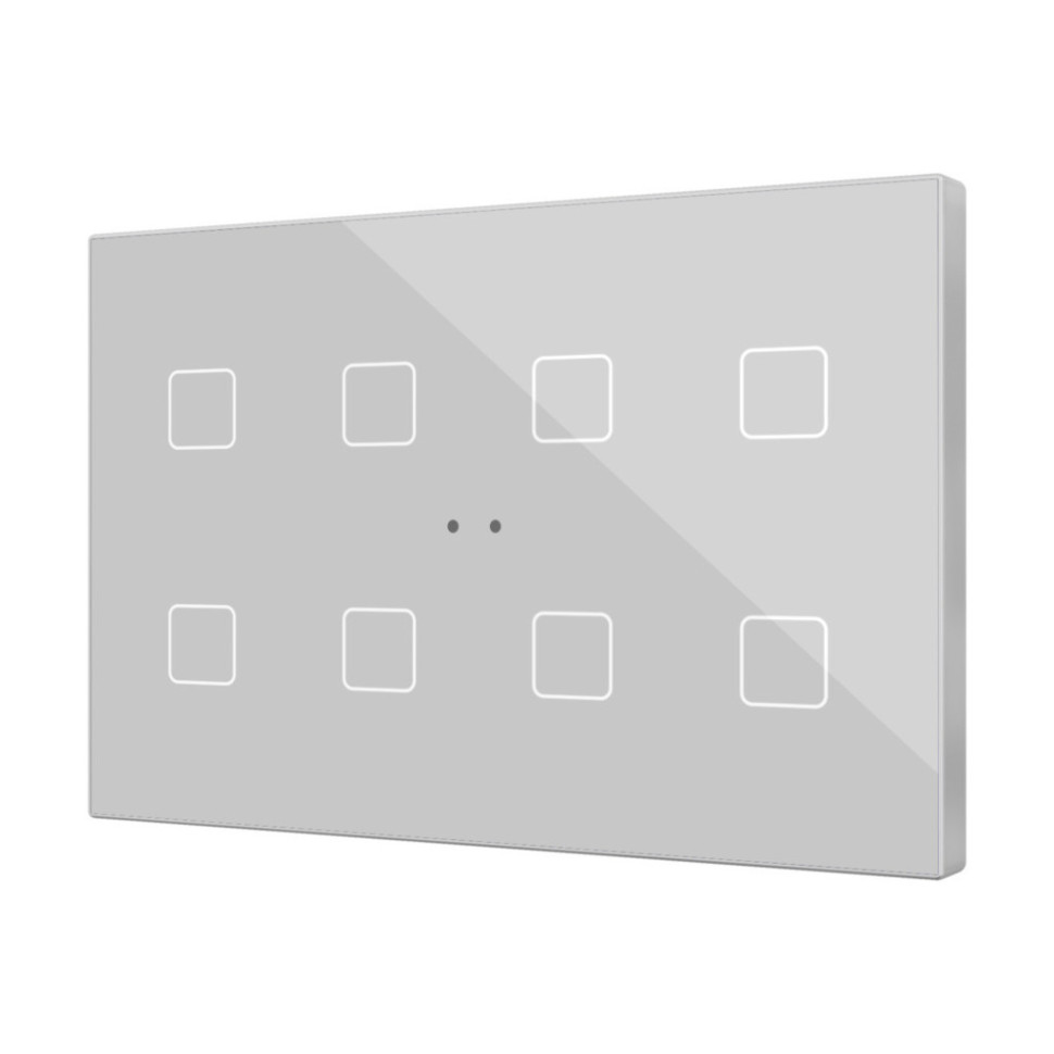 Выключатель сенсорный KNX, с подсветкой клавиш Zennio Flat XL