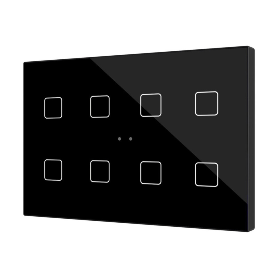 Выключатель сенсорный KNX, с подсветкой клавиш Zennio Flat XL