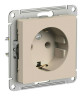 Розетка силовая Schneider Electric Atlas Design песочный ATN001243