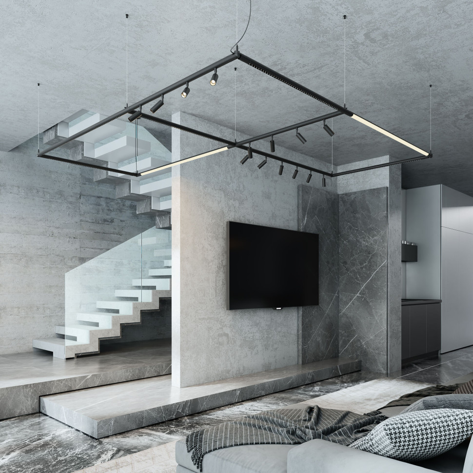 Module System Набор для подвеса Т-образный с питанием (черный) 85189/00