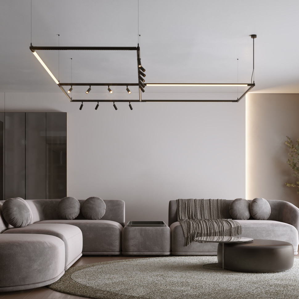 Module System Набор для подвеса Т-образный с питанием (черный) 85189/00