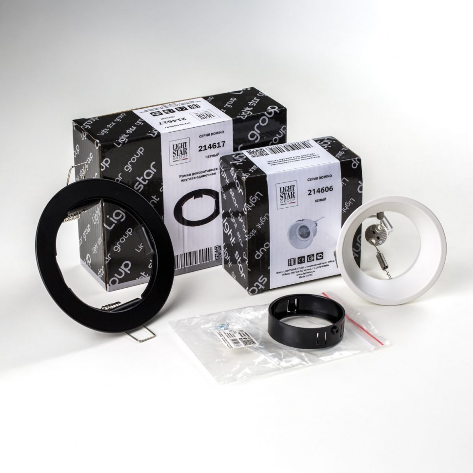 Встраиваемый светильник Lightstar Domino (214617+214606+214007) D61706BMOD