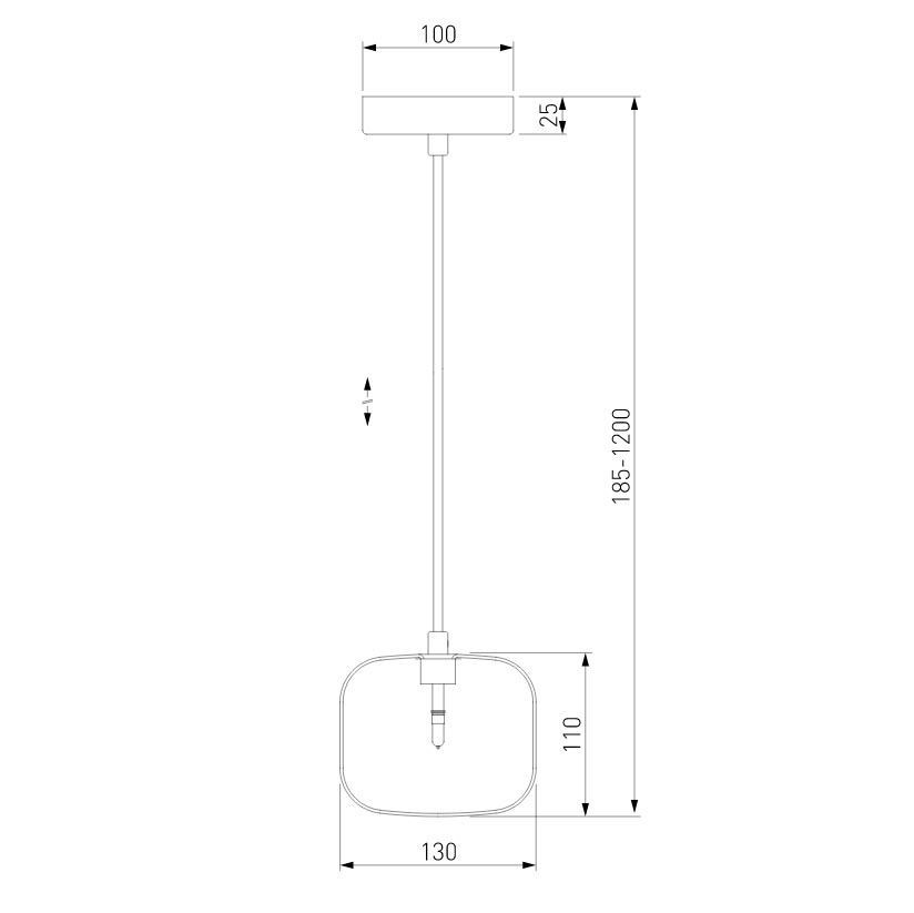Подвесной светильник Eurosvet Jar 50128/1 хром