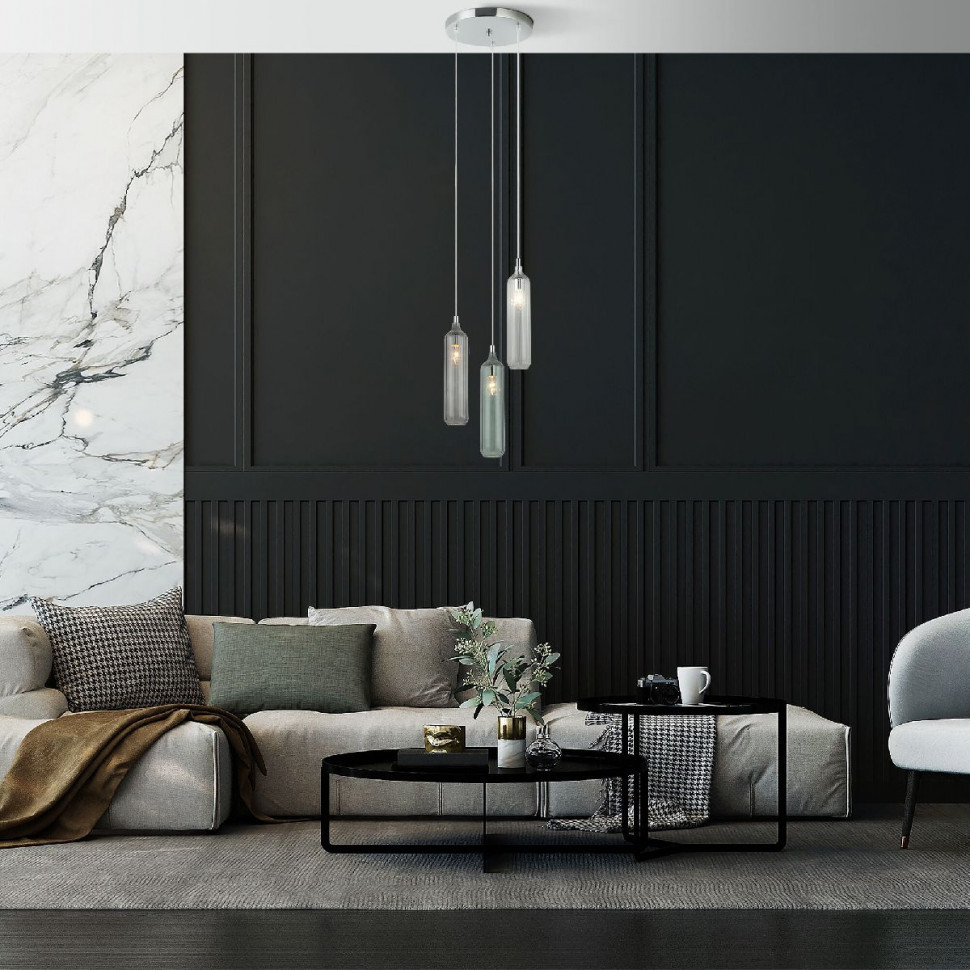 Подвесной светильник Eurosvet Siesta 50252/3 хром Smart a063660