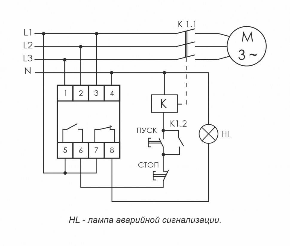 Реле контроля наличия, асимметрии фаз и чередования фаз CKF-BR