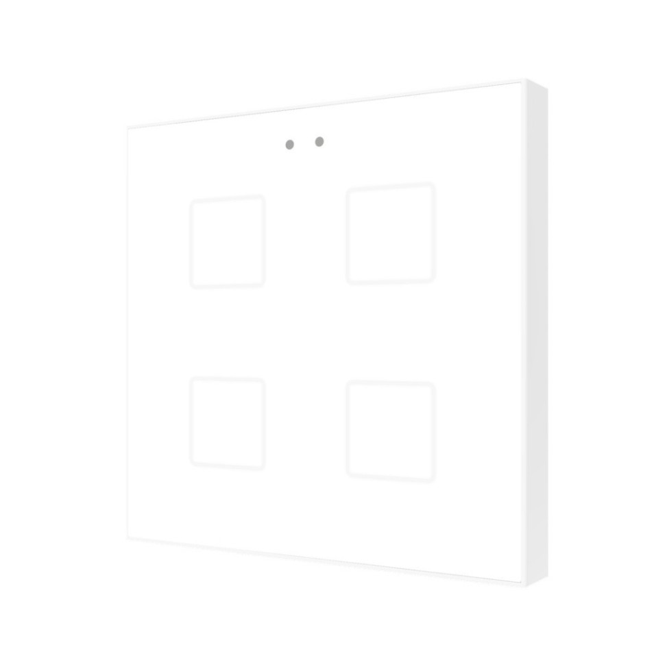 Выключатель сенсорный KNX, с подсветкой клавиш Zennio Flat v2