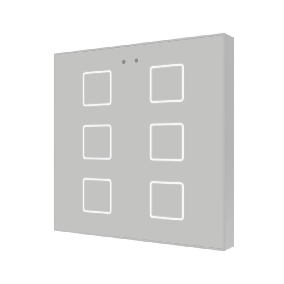 Выключатель сенсорный KNX, с подсветкой клавиш Zennio Flat v2