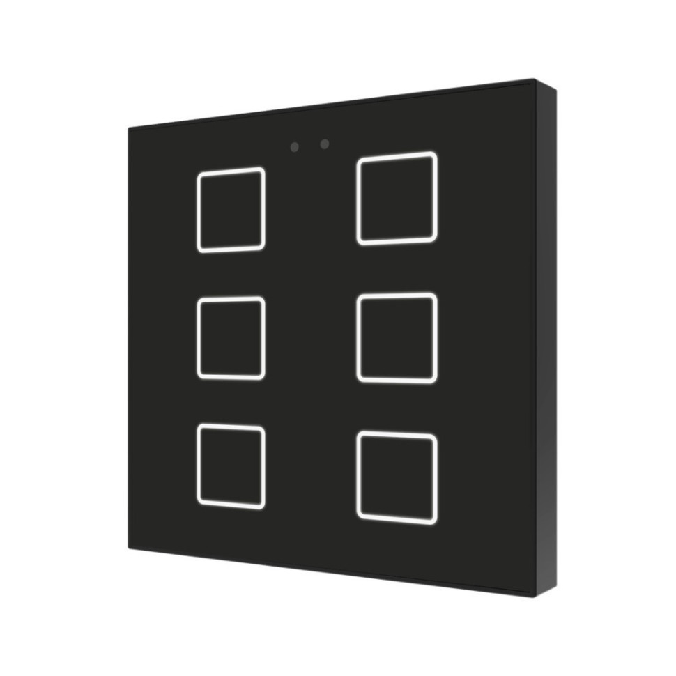 Выключатель сенсорный KNX, с подсветкой клавиш Zennio Flat v2