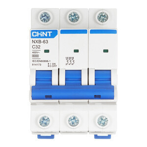 Автоматический выключатель CHINT NXB-63 3P 32А 6kA 400В х-ка С 814173