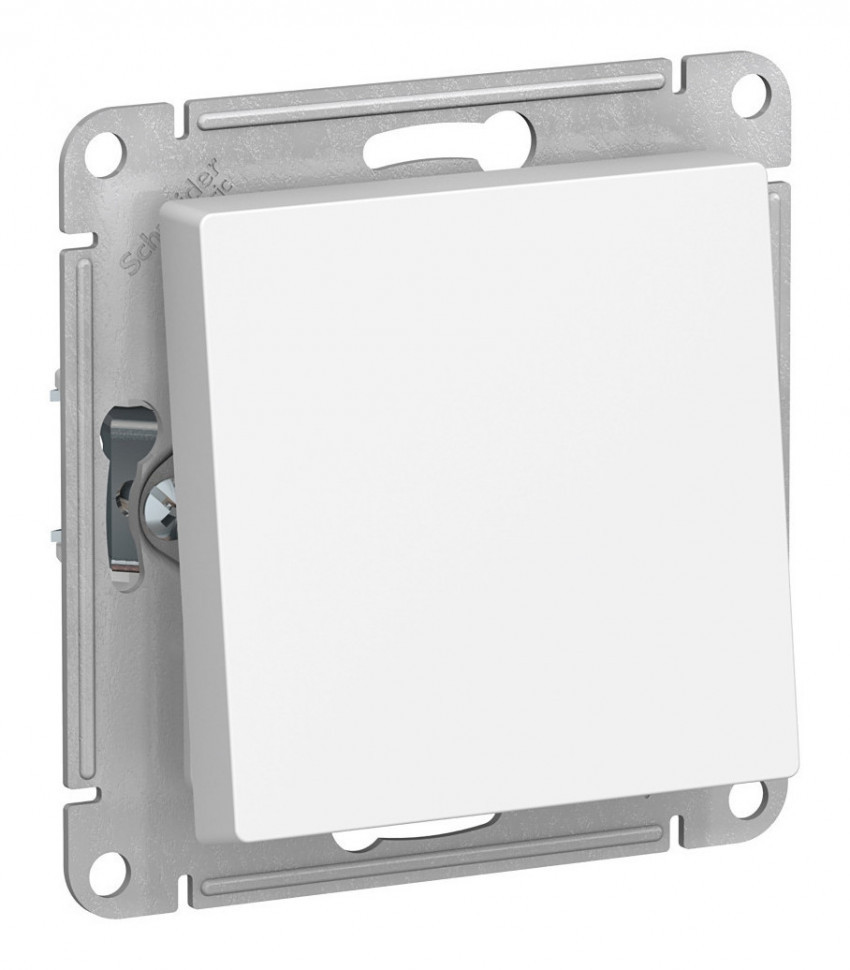 Переключатель 1-клавишный IP44 Systeme Electric Atlas Design Aqua, скрытый монтаж, белый ATN440161
