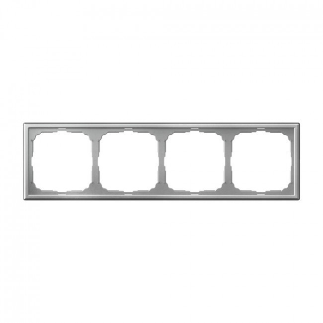Рамка Schneider Electric Art Gallery на 4 поста, алюминий GAL000304