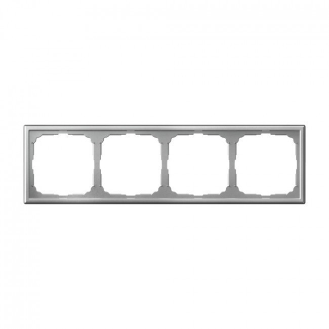 Рамка Schneider Electric Art Gallery на 4 поста, алюминий GAL000304