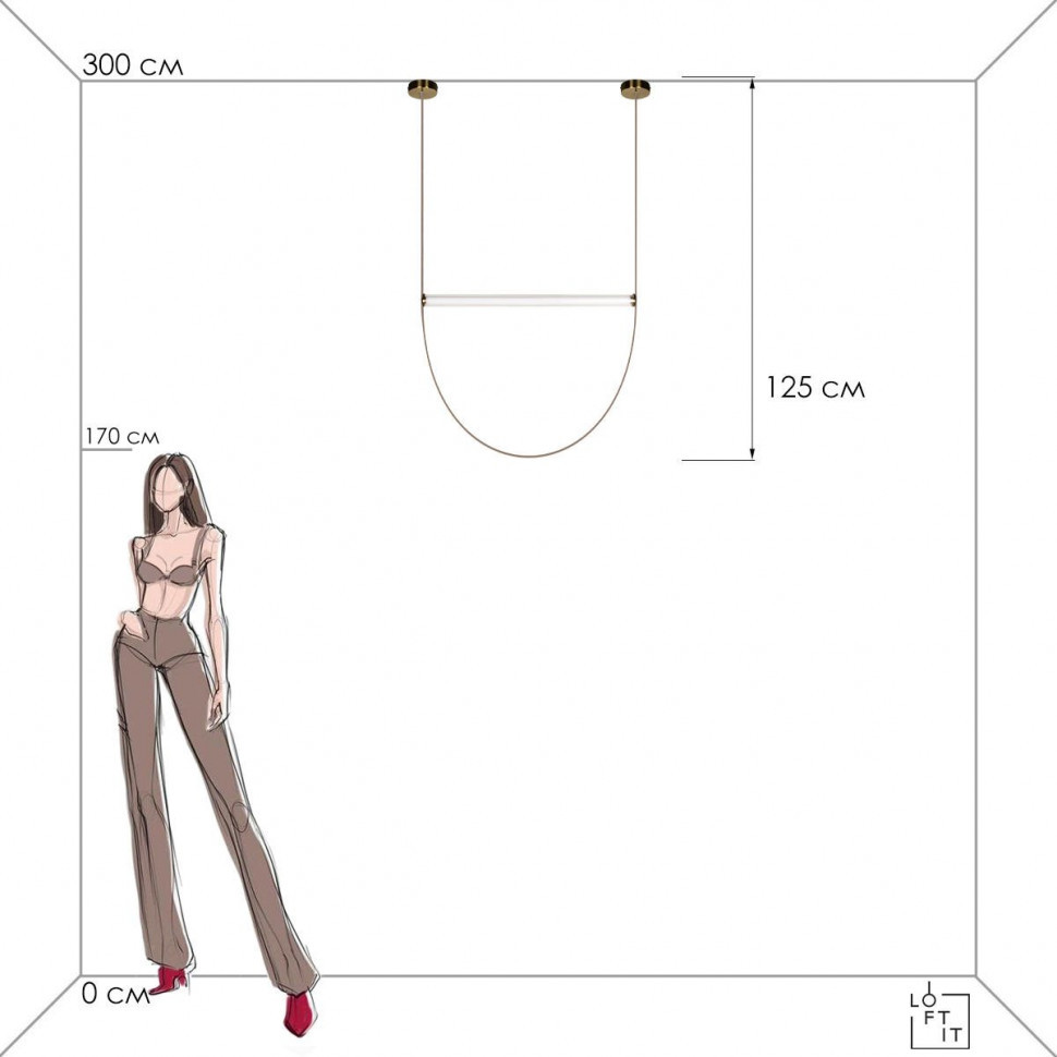 Подвесной светильник Loft IT Liana 10221/1250