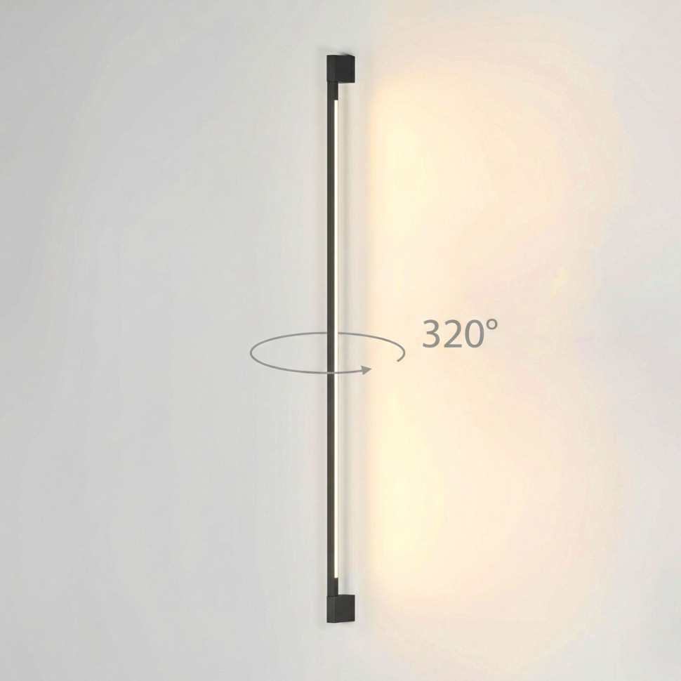 Уличный настенный поворотный светильник Argos 3000K черный 35121/D черный