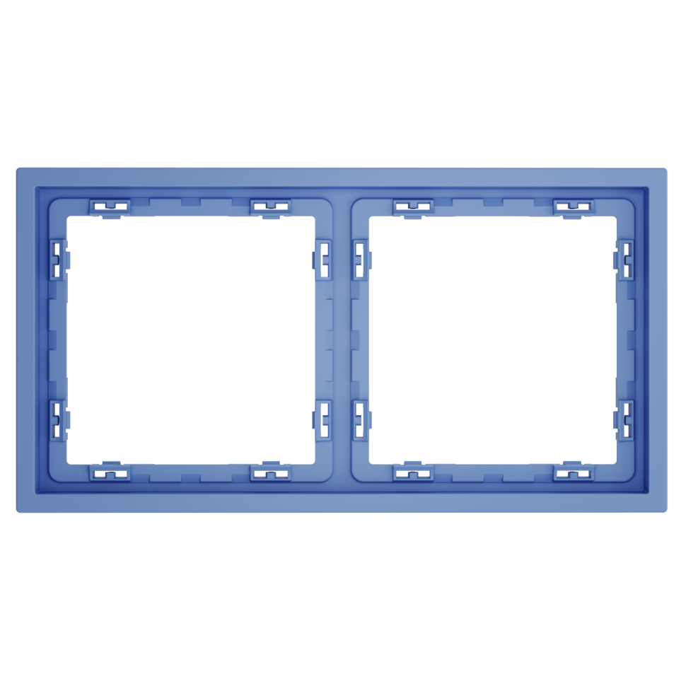 Рамка пластиковая VOLTUM S70 на 2 поста, (деним)