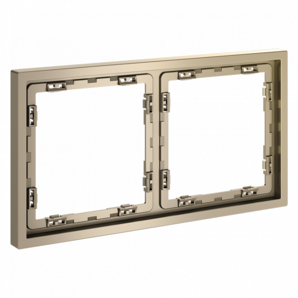 Рамка 2-я  универсальный монтаж: горизонтальный/вертикальный., IP-20. 1 1 1