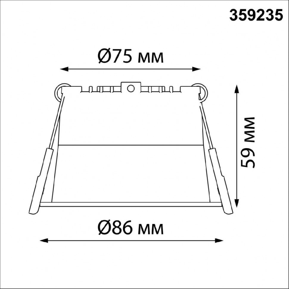 Встраиваемый светильник Novotech Tran 359235