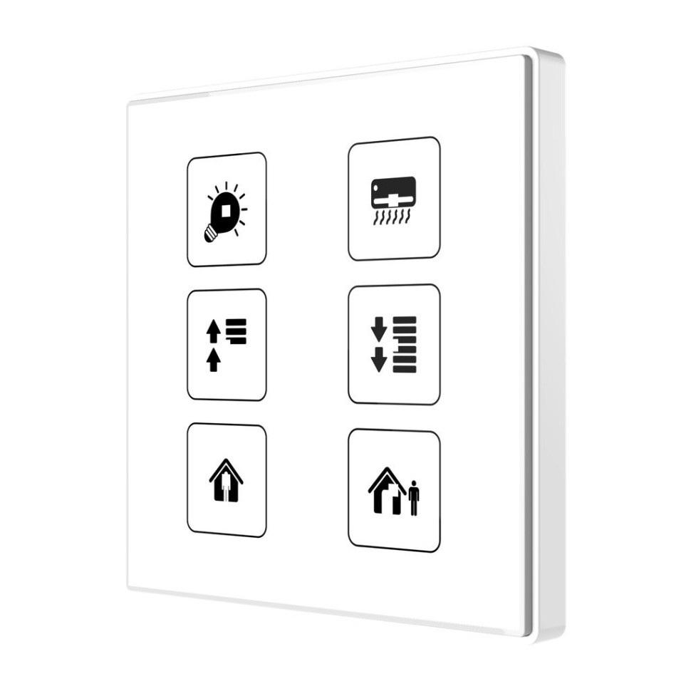 Выключатель сенсорный KNX, с подсветкой клавиш zennio Square TMD