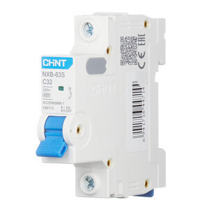 Автоматический выключатель CHINT NXB-63S 1P 32А 4.5kA 230В х-ка C (R) 296713