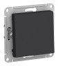 Переключатель 1-клавишный IP44 Systeme Electric Atlas Design Aqua, скрытый монтаж, карбон ATN441061