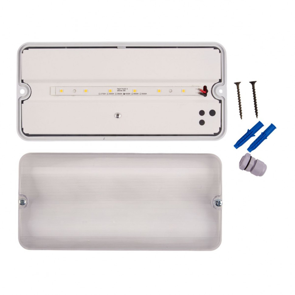 Светильник пылевлагозащищенный Uniel ULW-K25A 6W/4000K IP65 WHITE UL-00013350