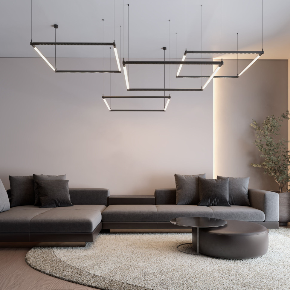 Module System Набор подвеса угловой с питанием (черный) 85187/00